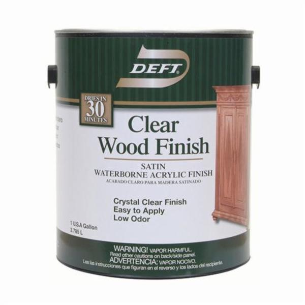 Deft 1 Gal Clear Clear Wood Finish Water-Based Interior Satin DFT109